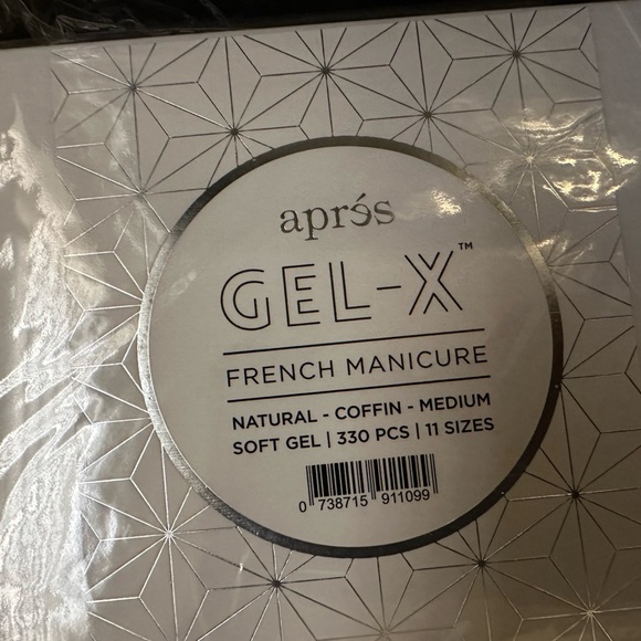 FRENCH GEL-X® NATURAL COFFIN MEDIUM (330 pieces) APRES - Picture 5 of 5